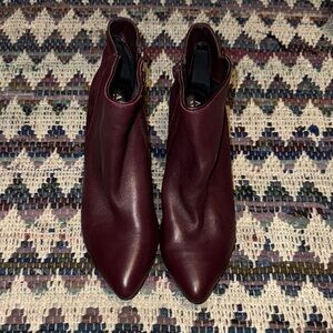 Alfani Deep Burgundy Ankle Booties